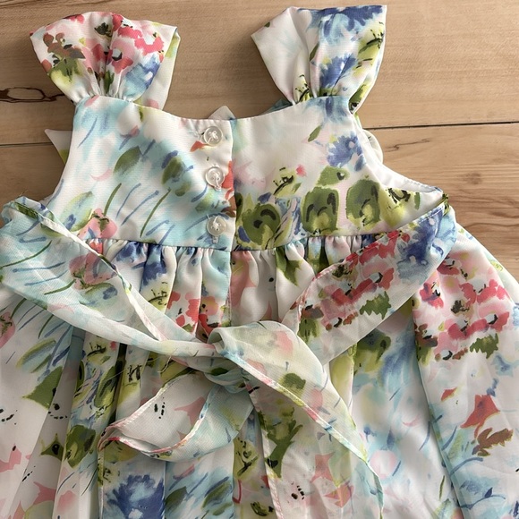 Marmellata Girls Dress Size 2T. Sheer Floral Print. Easter. Family Photos. So - Picture 6 of 11